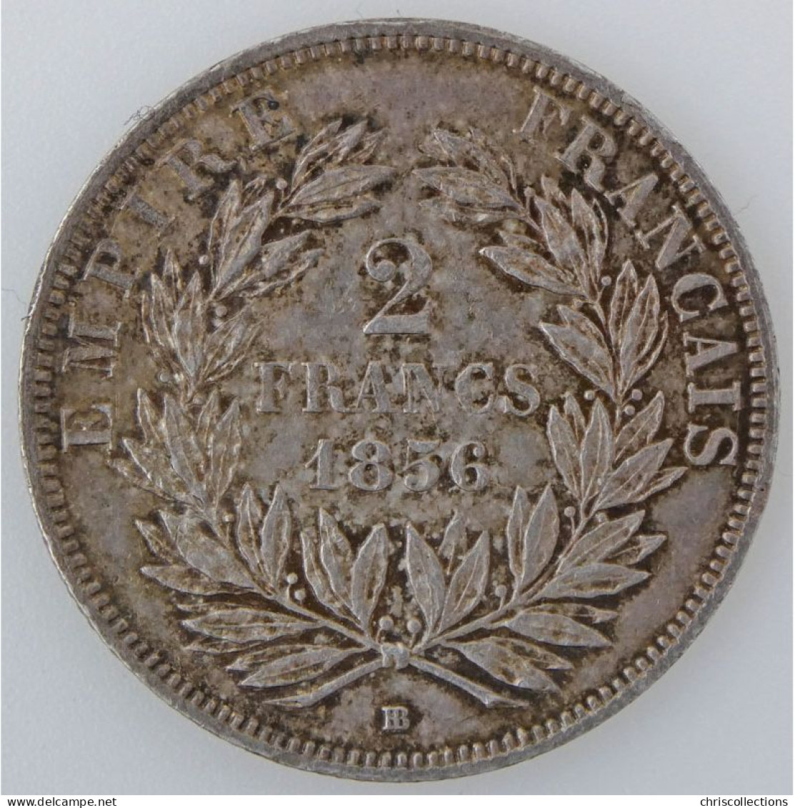 Napoléon III, 2 Francs 1856 BB, KM# 780.2, SUP - 2 Francs