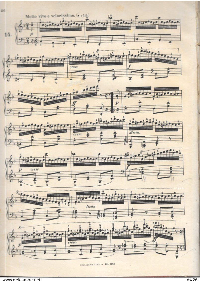 Collection Litolff - Pianoforte Von Carl Czerny - Schule Der Geläufigkeit (Etude De Vélocité) - J-L