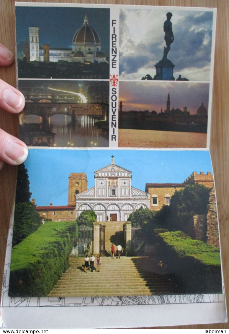 ITALY FIRENZE BOOKLET FOLDER SET BROCHURE MAP GUIDE KARTE CARD ANSICHTSKARTE POSTCARD CARTE POSTALE POSTKARTE PHOTO