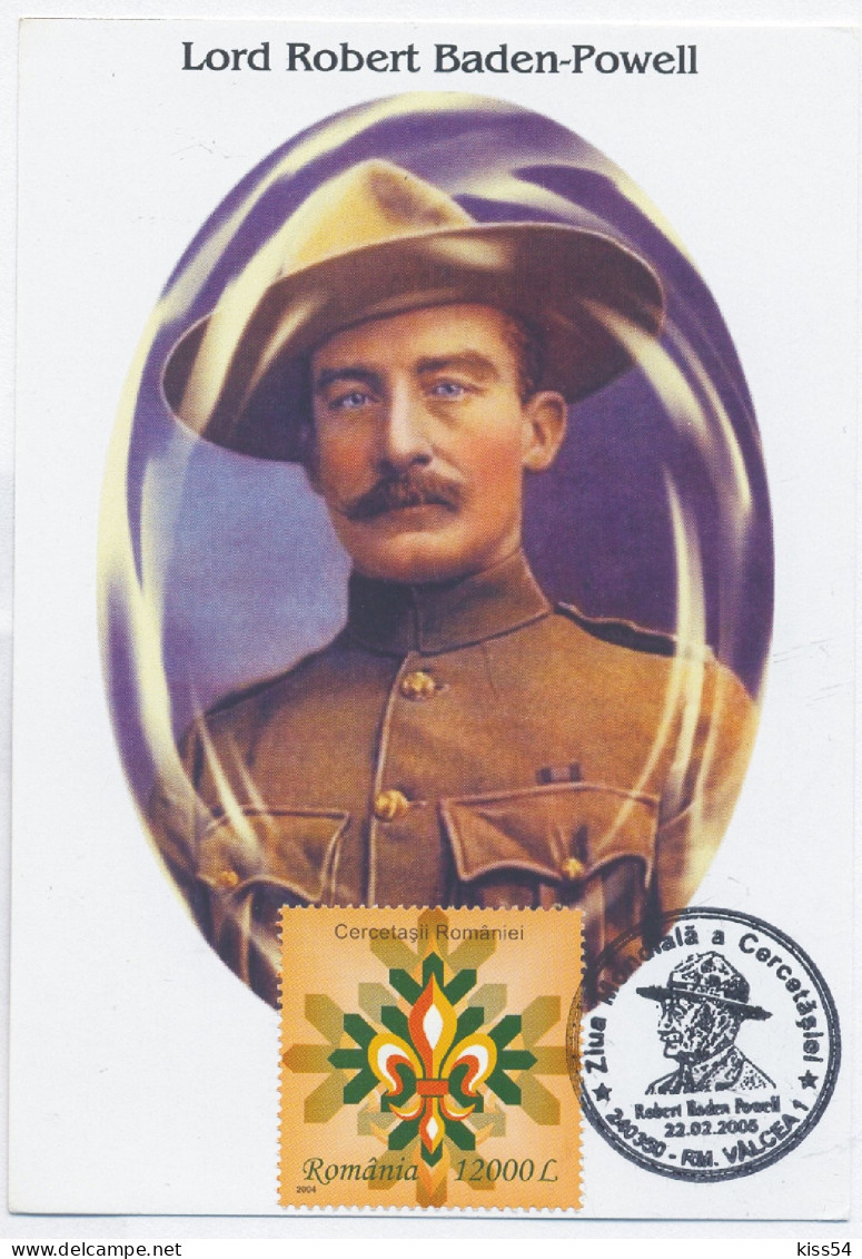 MAX 51 - 289 SCOUT, Robert Baden POWELL, Romania - Maximum Card - 2005 - Andere & Zonder Classificatie