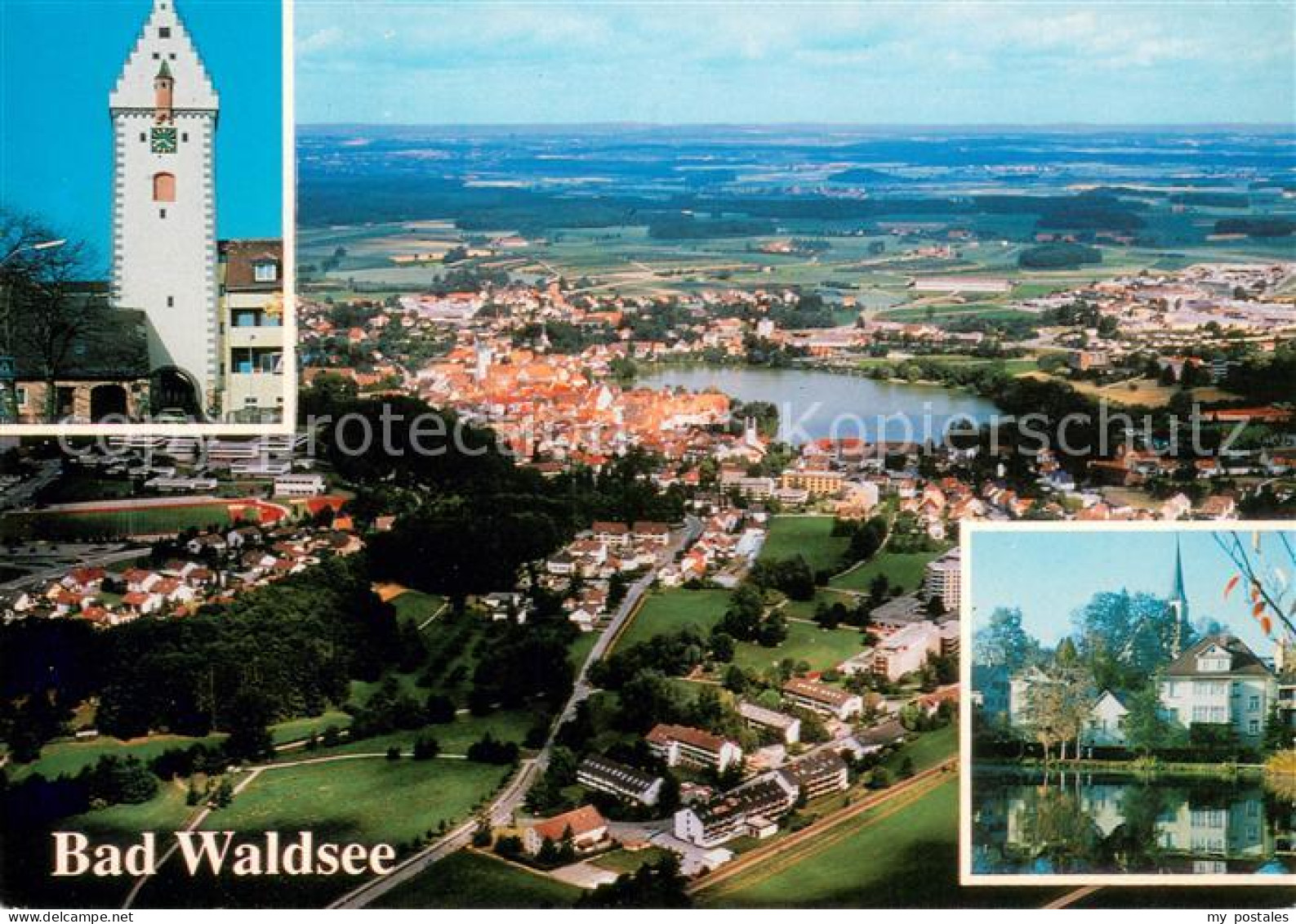 73647415 Bad Waldsee Fliegeraufnahme Kirche Bad Waldsee - Bad Waldsee