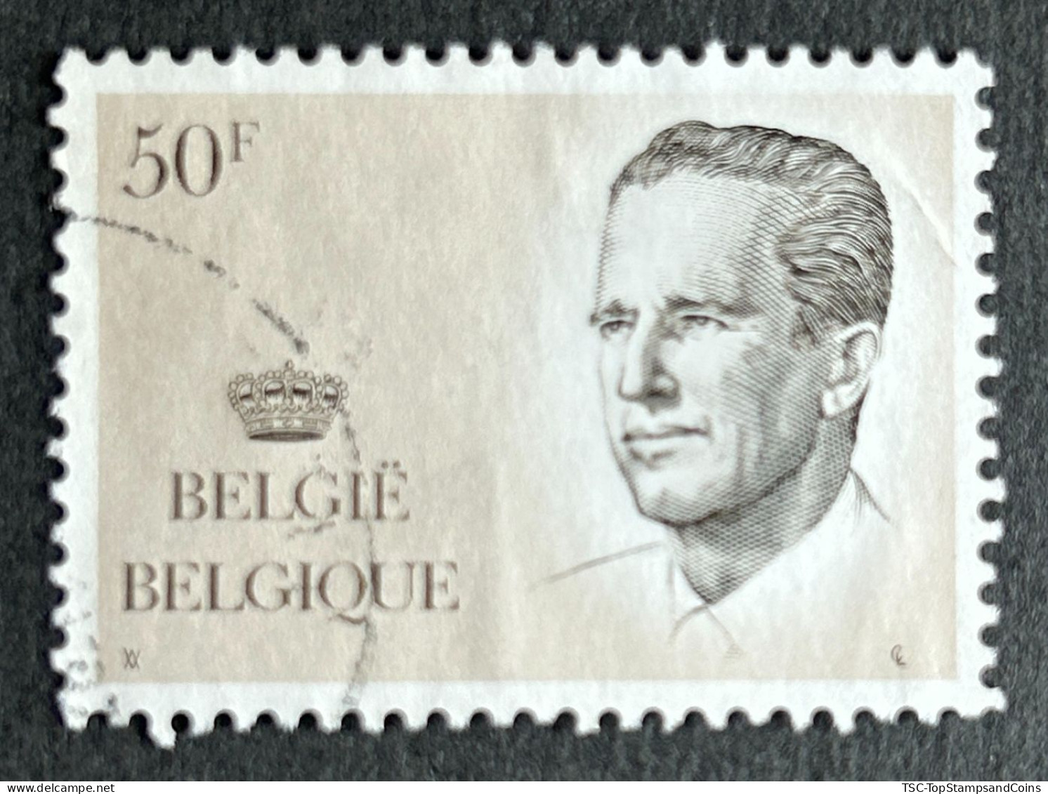BEL2126U3 - King Baudouin 1st. - 50 F Used Stamp - Belgium - 1984 - 1981-1990 Velghe
