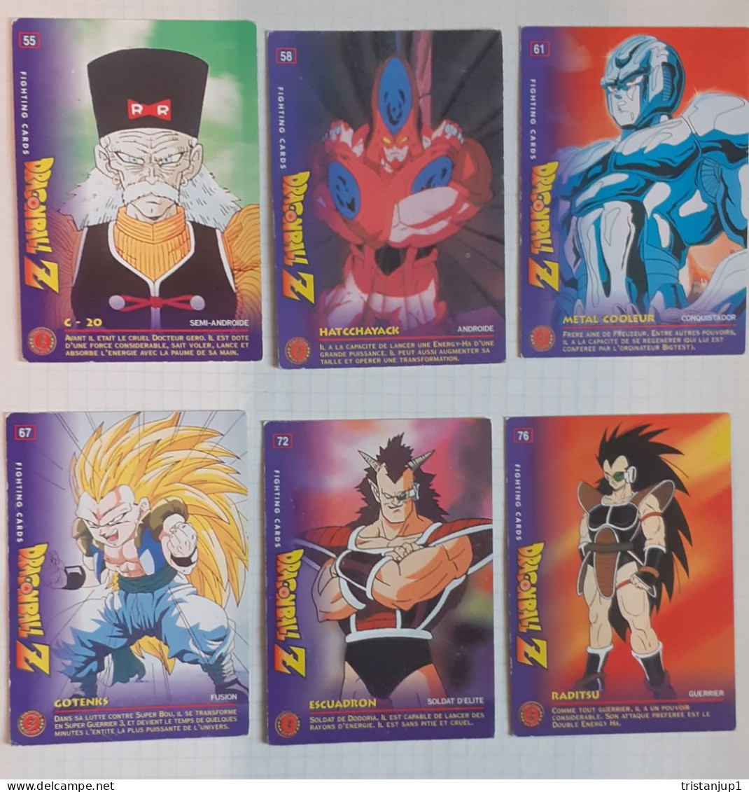 28 Cartes Dragon Ball Z Fighting Cards - Dragonball Z