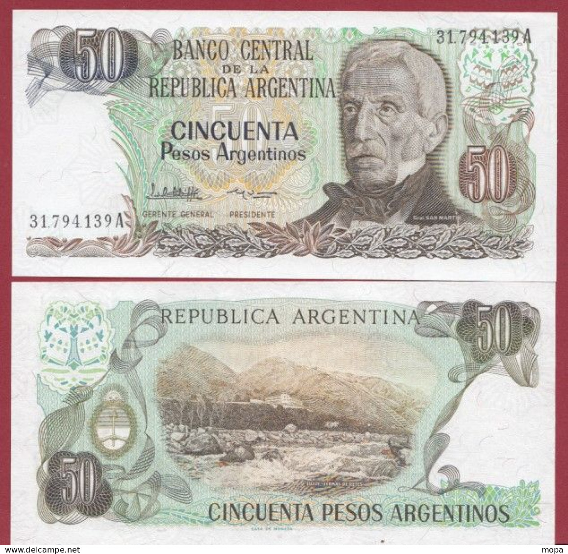 Argentine-- 50 Pesos --1983/1985   ---UNC --(381) - Argentina