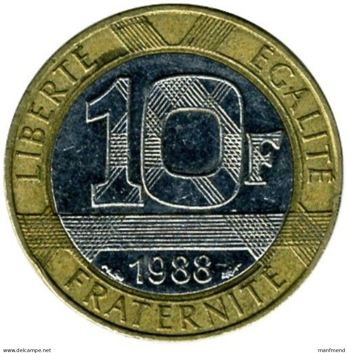 France - 1988 - KM 964.1 - 10 Francs - XF - 10 Francs