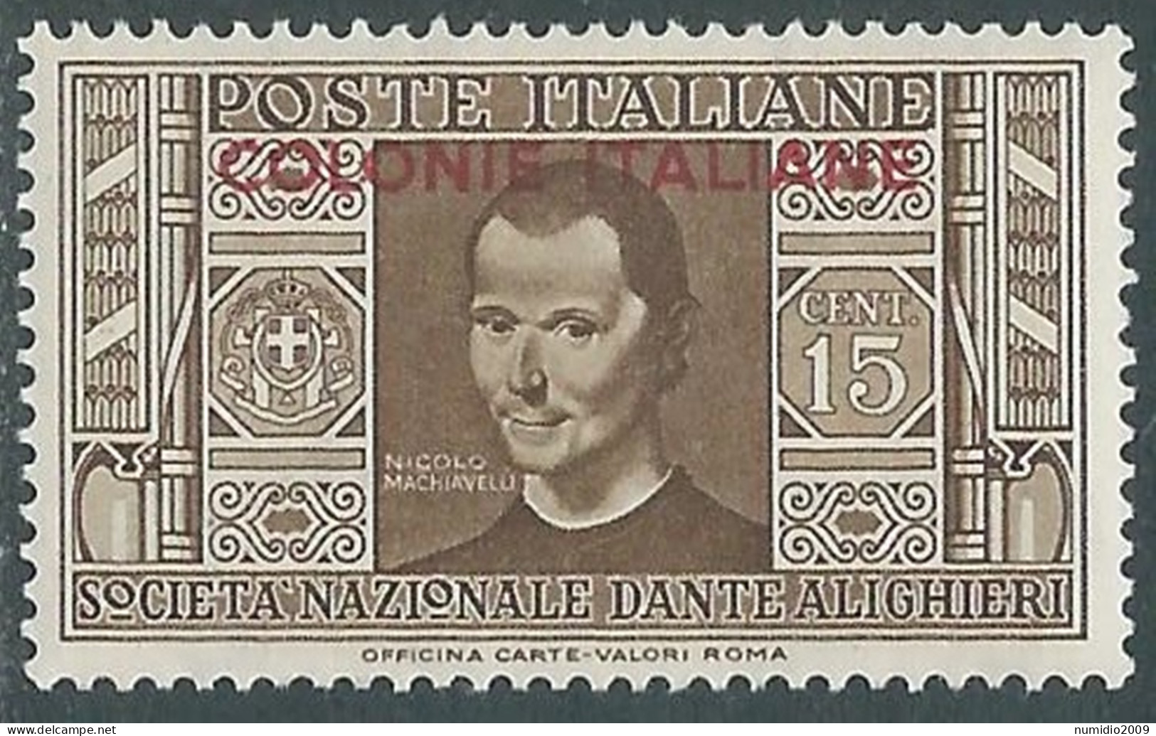 1932 EMISSIONI GENERALI DANTE 15 CENT MNH ** - RA23-2 - General Issues