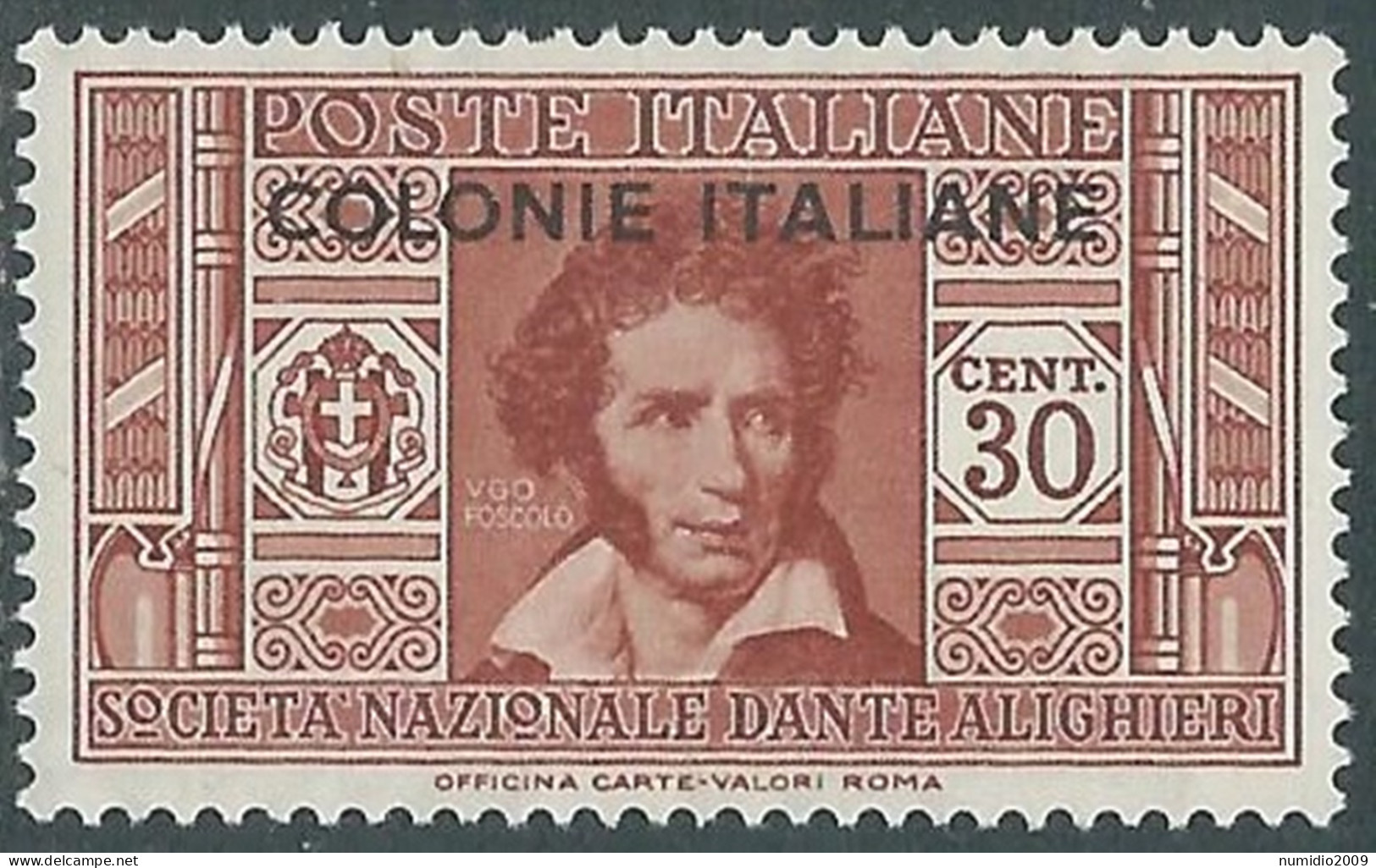 1932 EMISSIONI GENERALI DANTE 30 CENT MNH ** - RA23-3 - Emisiones Generales