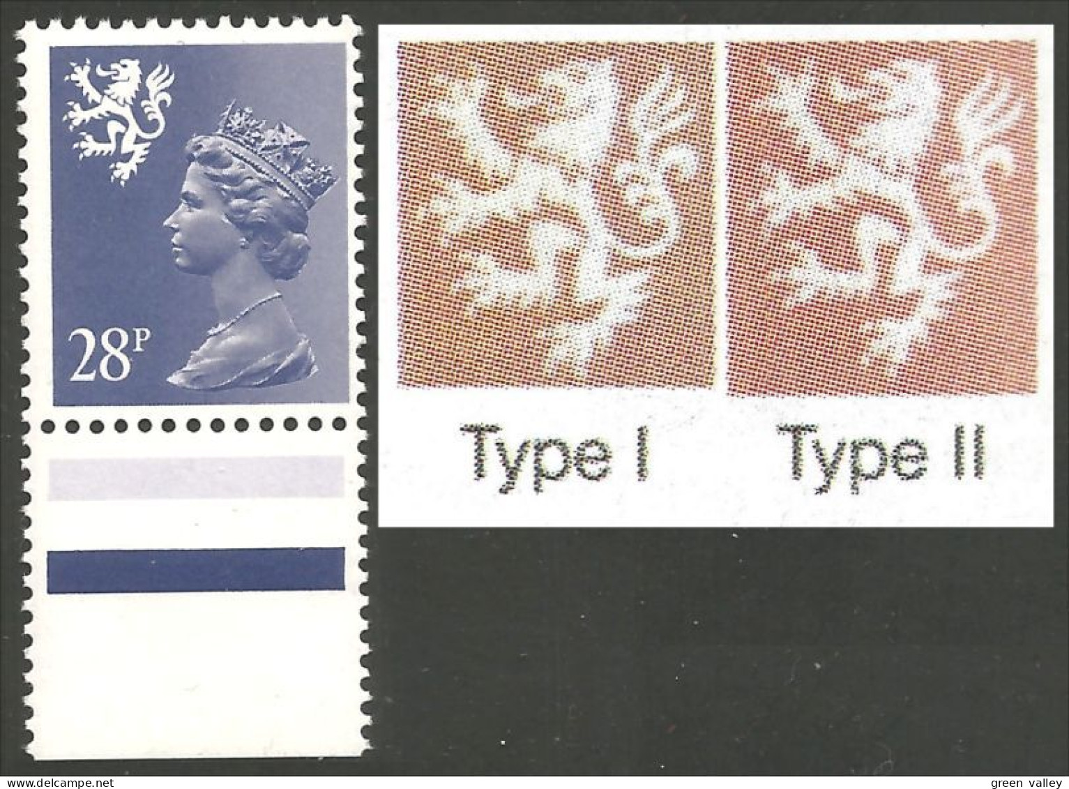 414 G-B Regionals Scotland Machin 28p MNH ** Neuf SC (REG-20) - Scotland