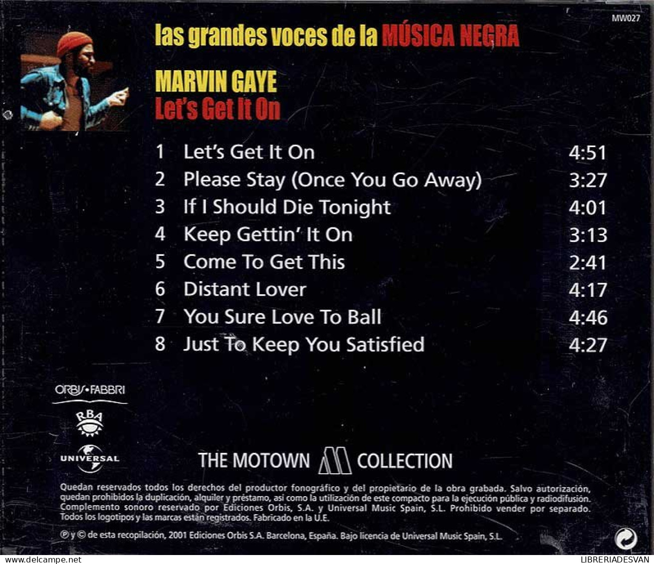 Las Grandes Voces De La Música Negra. Marvin Gaye - Let's Get It On. CD - Jazz