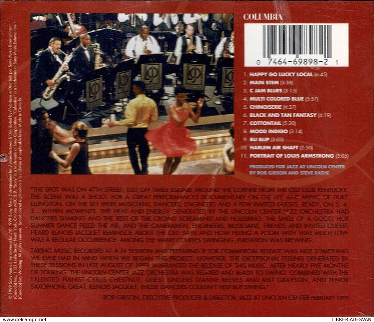 The Lincoln Center Jazz Orchestra With Wynton Marsalis - Live In Swing City, Swingin' With Duke. CD - Jazz