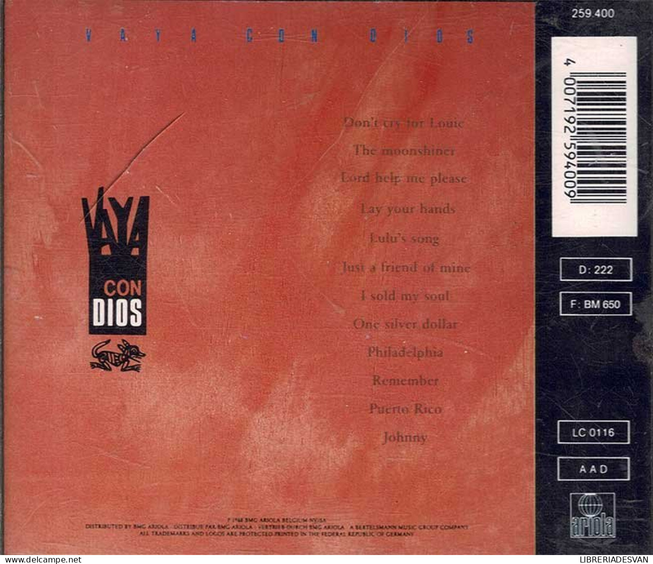 Vaya Con Dios - Vaya Con Dios. CD - Jazz