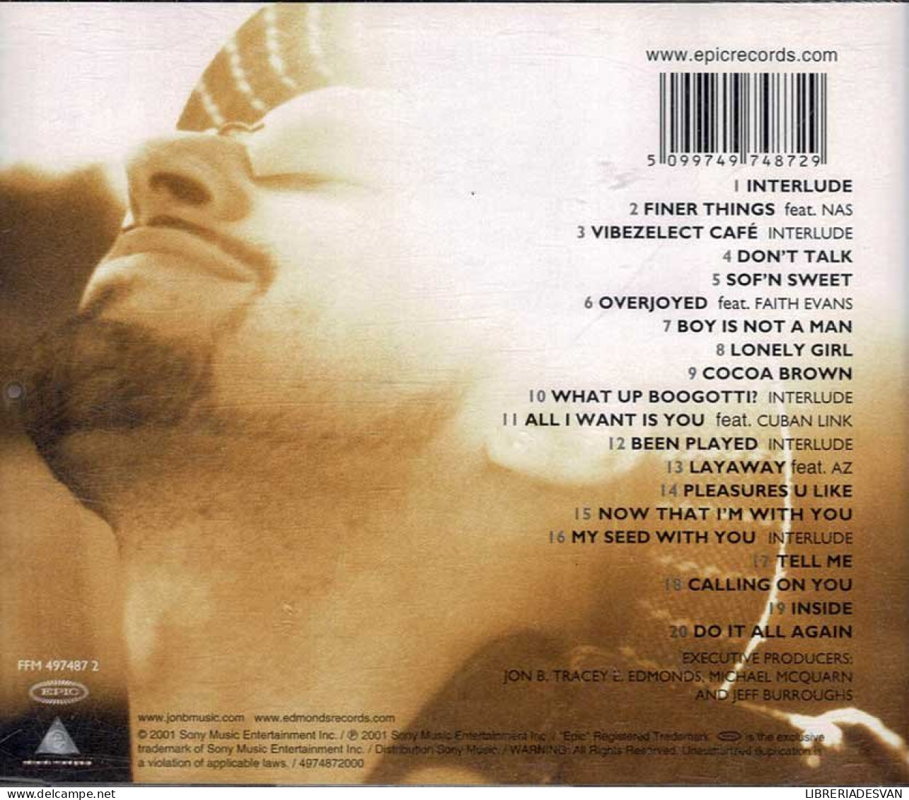 Jon B - Pleasures U Like. CD - Jazz