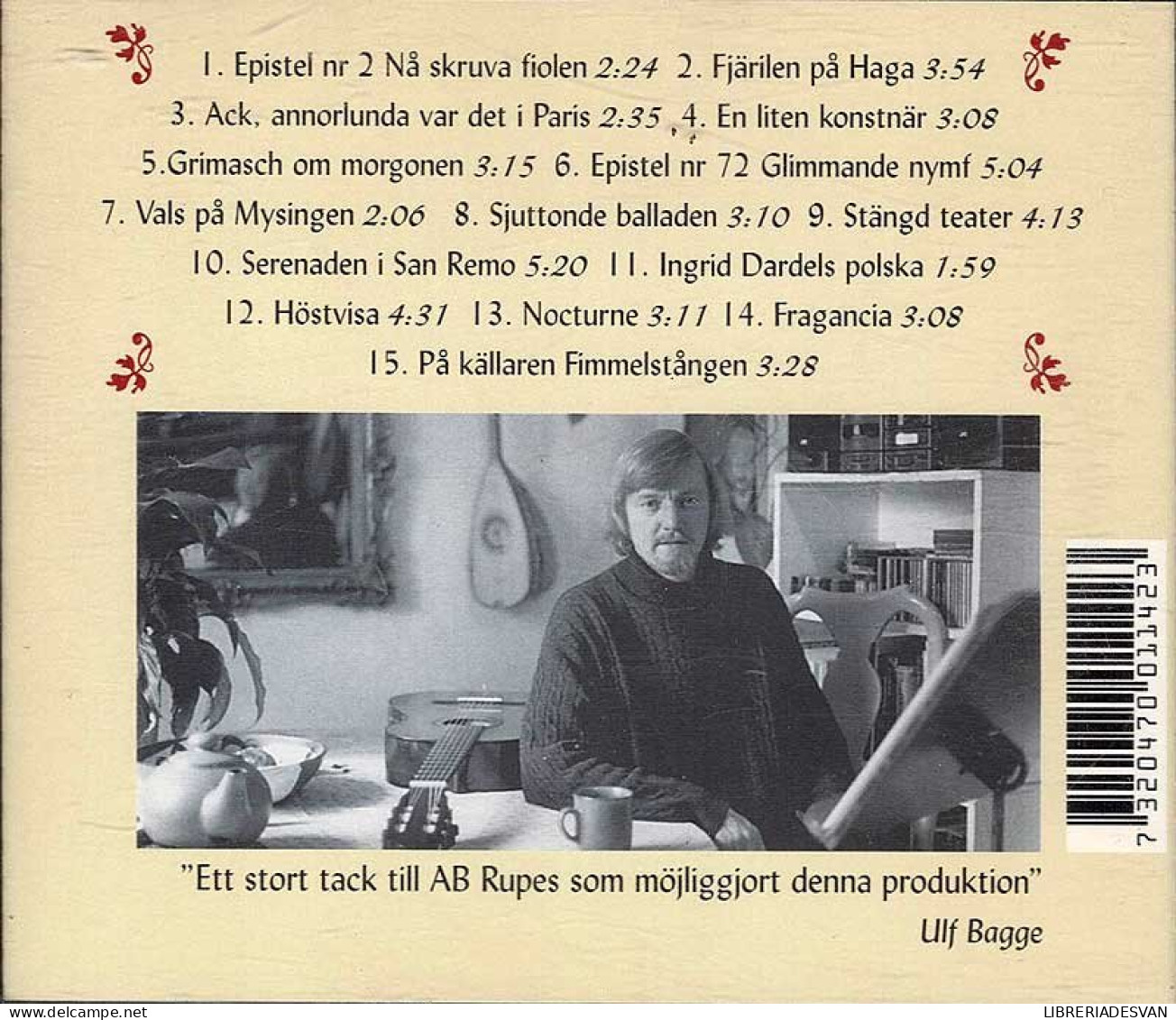 Ulf Bagge - Lekande Vind. CD - Country & Folk