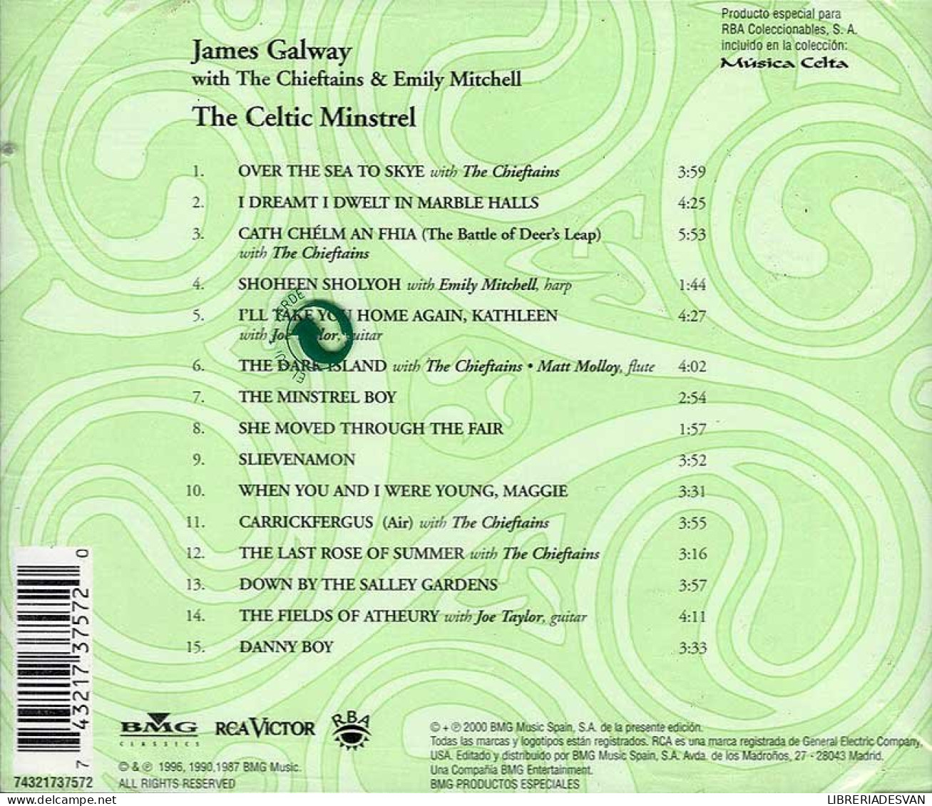 James Galway With The Chieftains & Emily Mitchell - The Celtic Minstrel. CD - Country & Folk