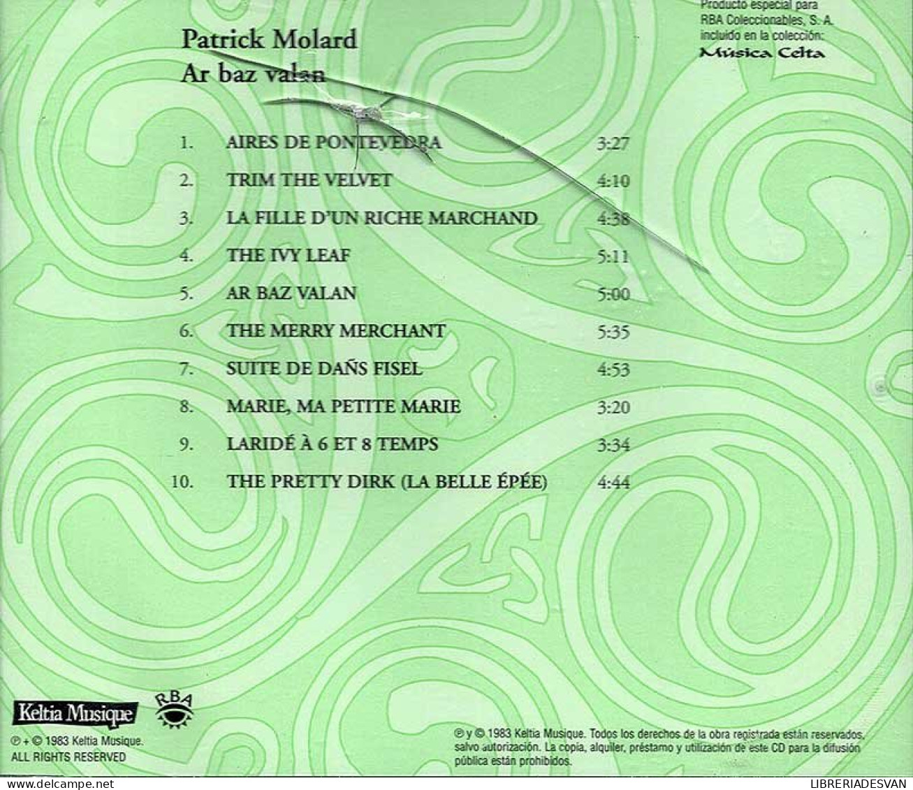 Patrick Molard - Ar Baz Valan. CD - Country Et Folk