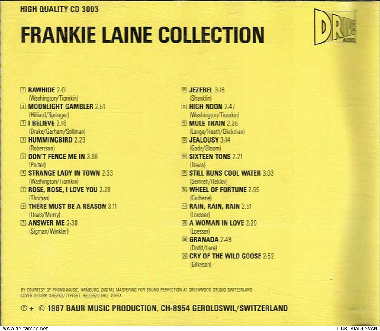 Frankie Laine - Collection. CD - Country Et Folk