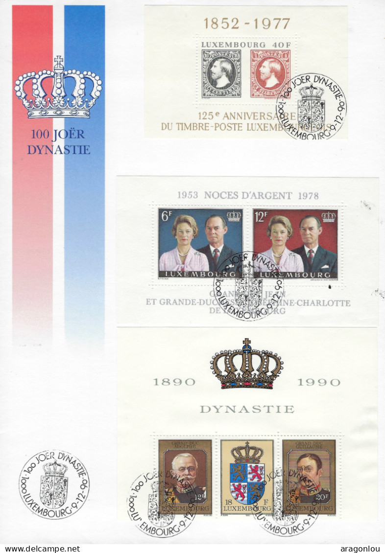 Luxembourg - Luxemburg -  Lettre  100 Joer Dynastie - Storia Postale