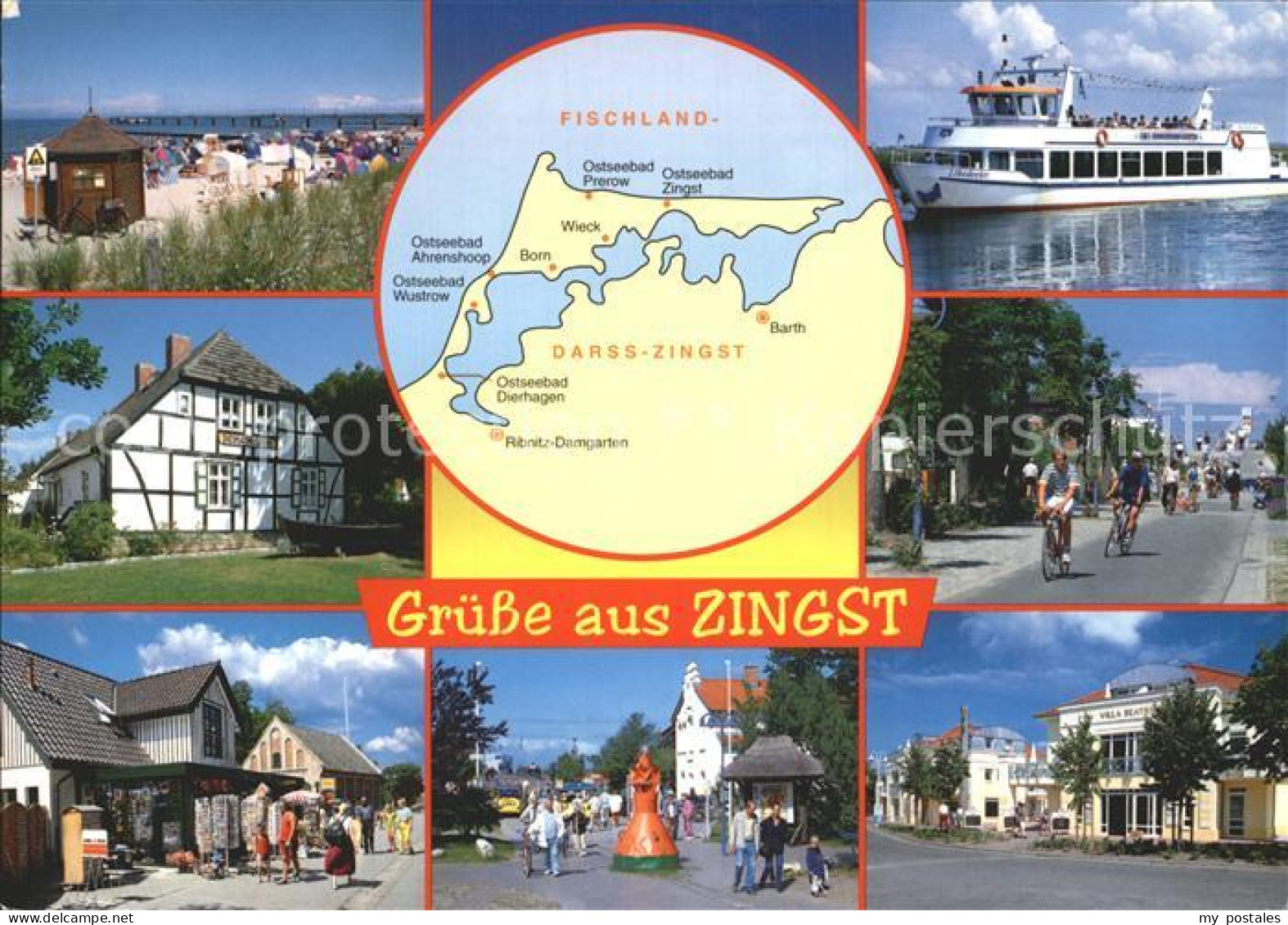 72383239 Zingst Ostseebad Mit Landkarte Darss Zingst - Zingst