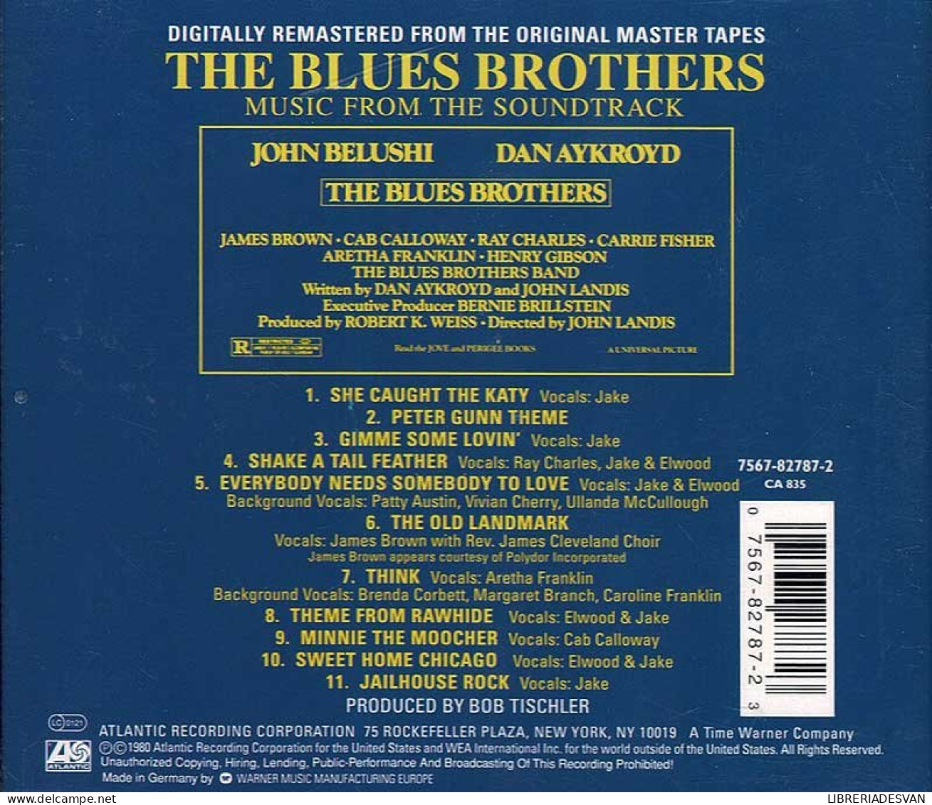 The Blues Brothers (Music From The Soundtrack). CD - Filmmusik