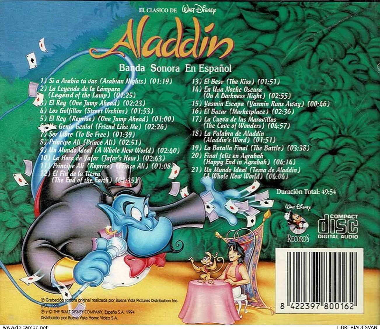 Aladdín (Banda Sonora En Español). CD - Filmmusik