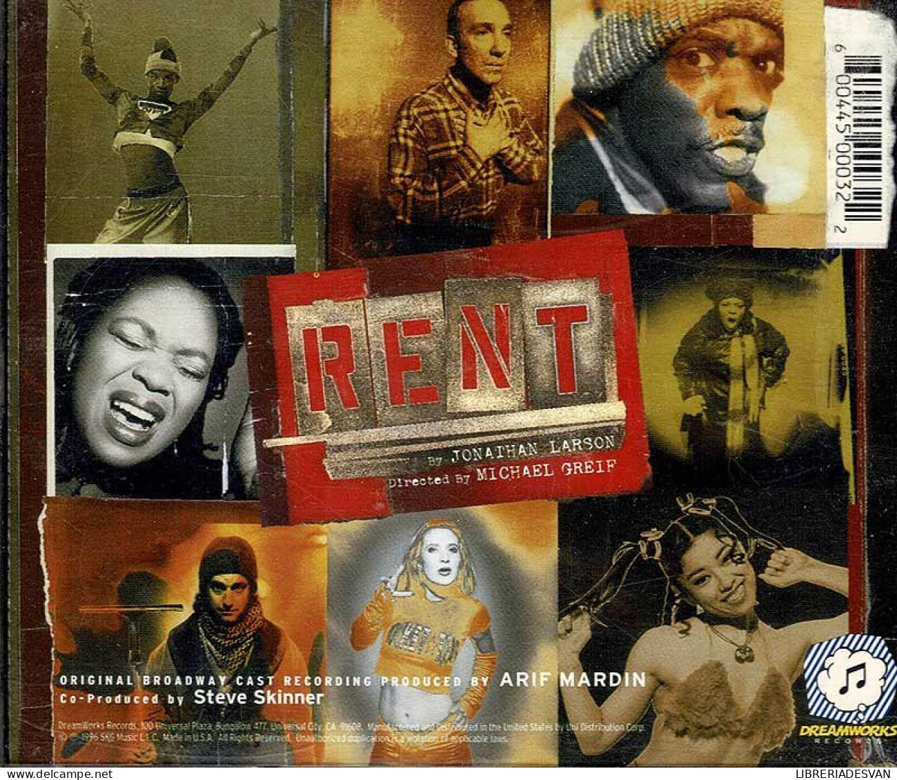 Jonathan Larson - Rent - Original Broadway Cast Recordingt. 2 X CD - Soundtracks, Film Music