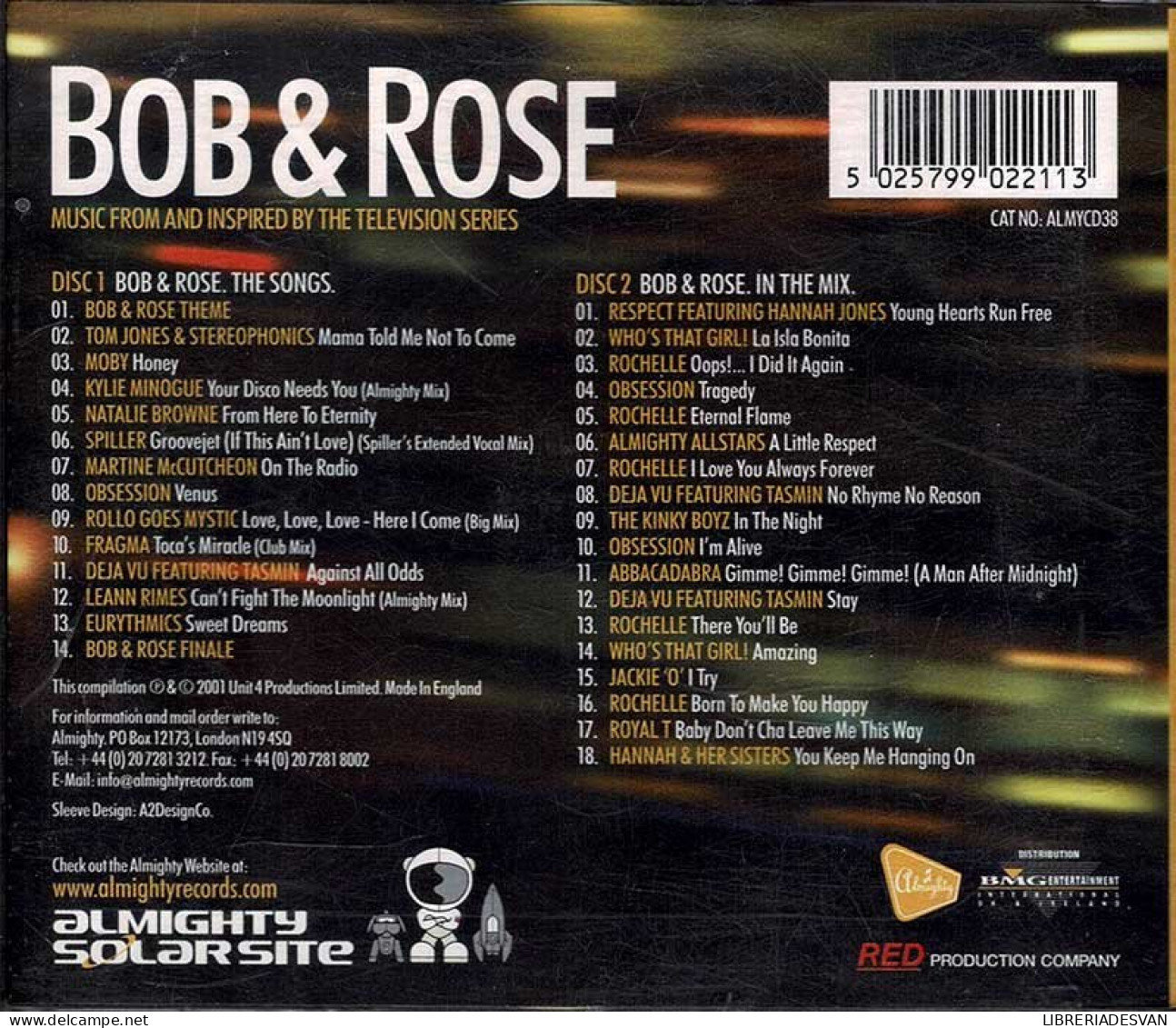 Bob & Rose. Music From And Inspired By The Television Series. 2 X CD - Musique De Films