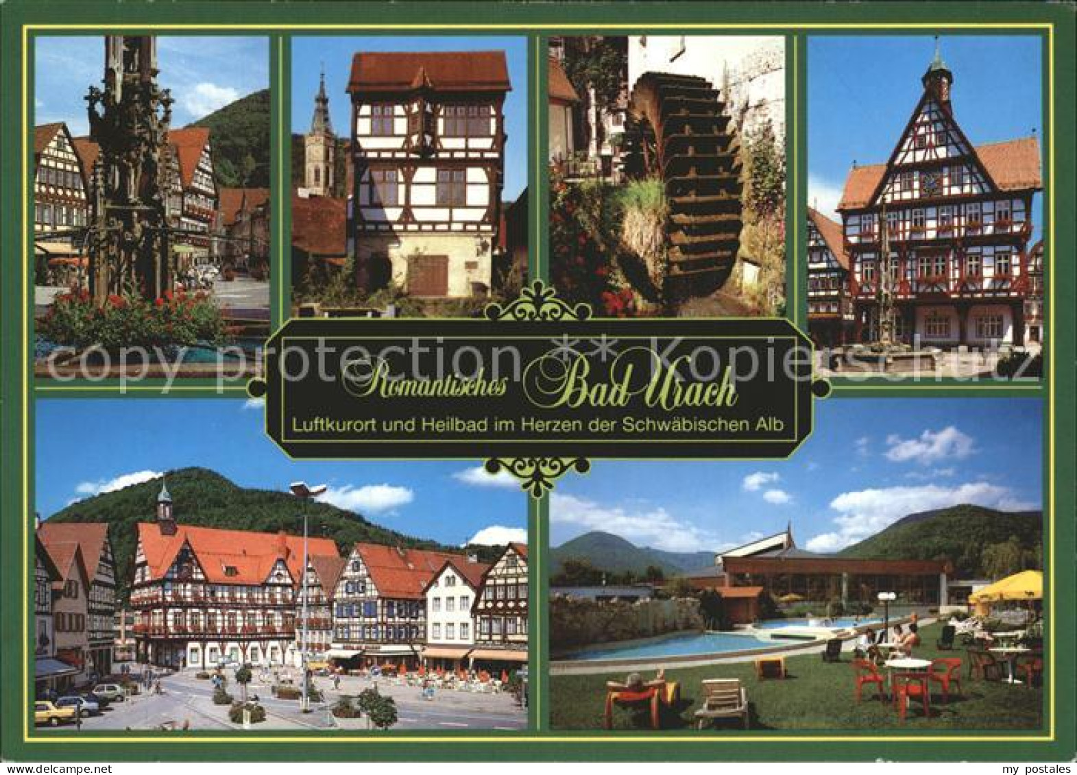 72378743 Bad Urach Marktbrunnen Haus Am Gorisbrunnen Wasserrad An Der Klostermue - Bad Urach