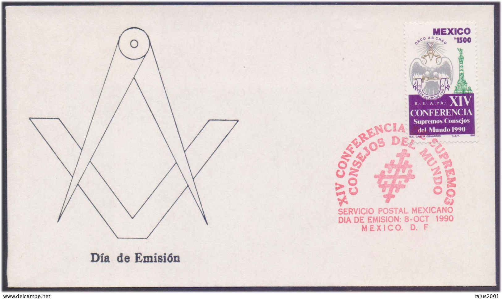 What Makes A Man Mason, Supreme Council World Conference, Freemasonry, Masonic, Mexico Cover Superb Condition - Vrijmetselarij