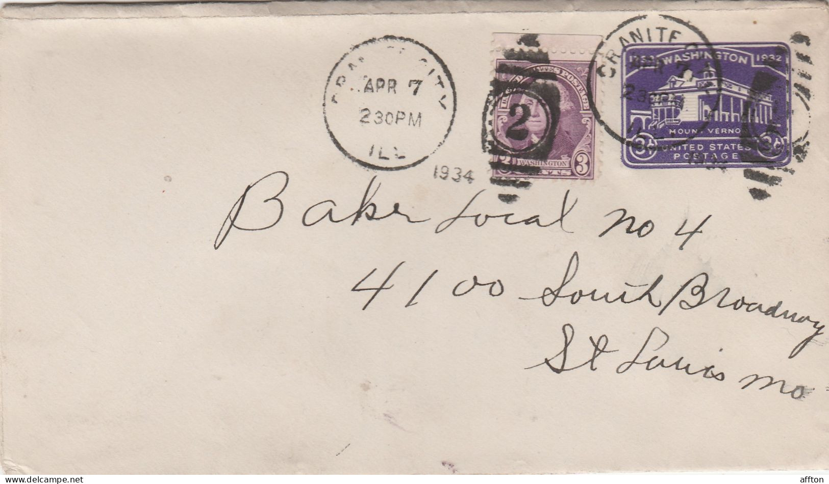 United States Old Cover Mailed - 1921-40