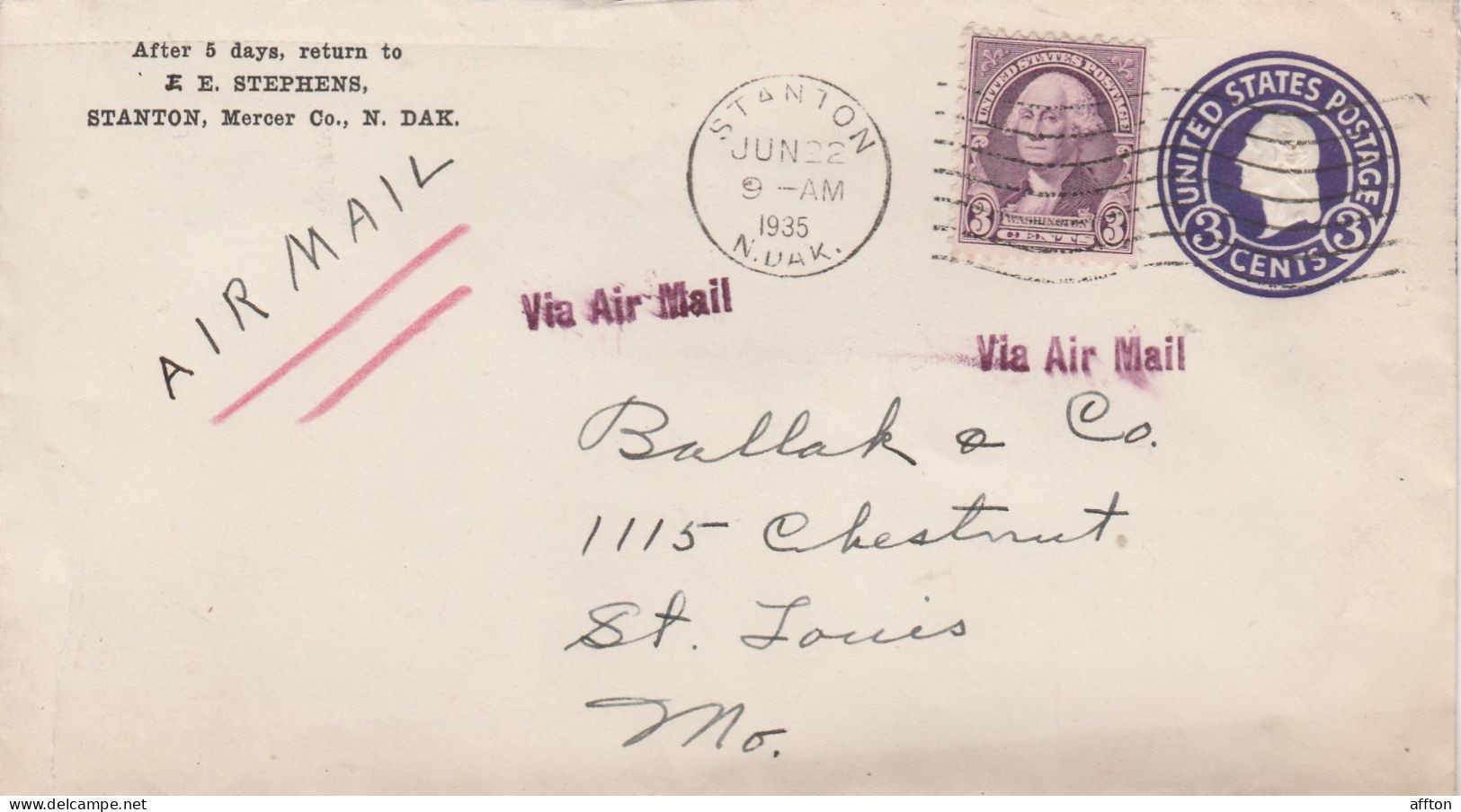 United States Old Cover Mailed - 1921-40