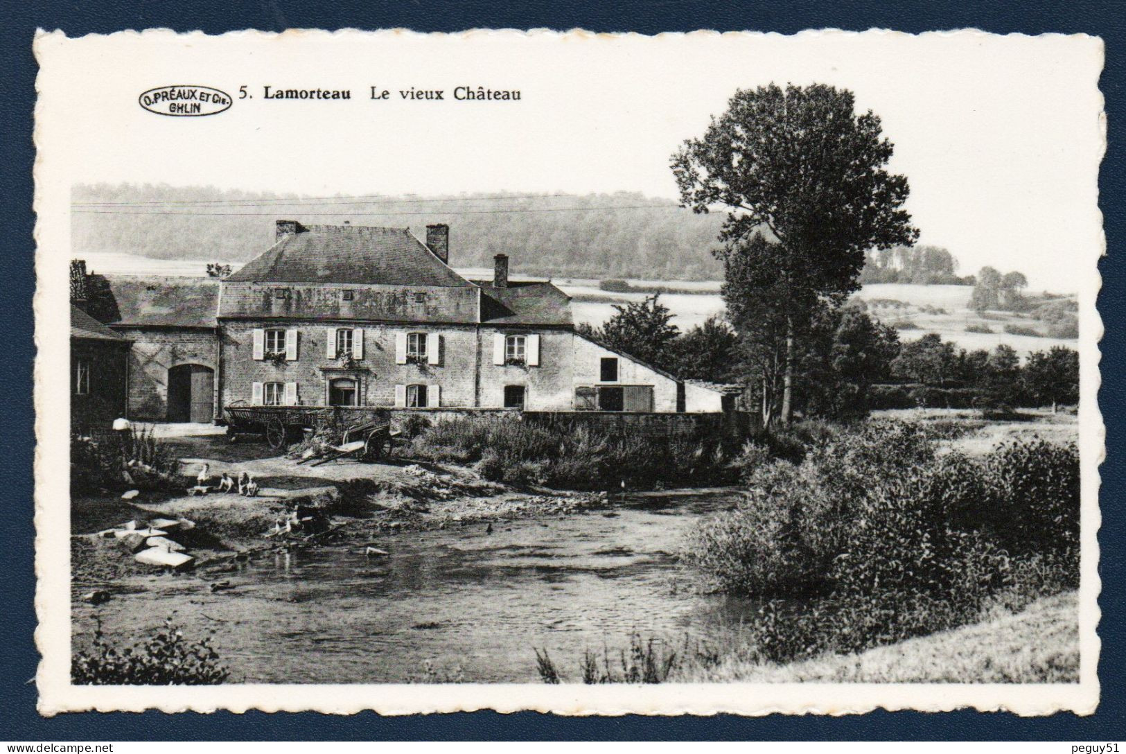 Lamorteau (Rouvroy). Le Vieux Château. Enfants. - Rouvroy