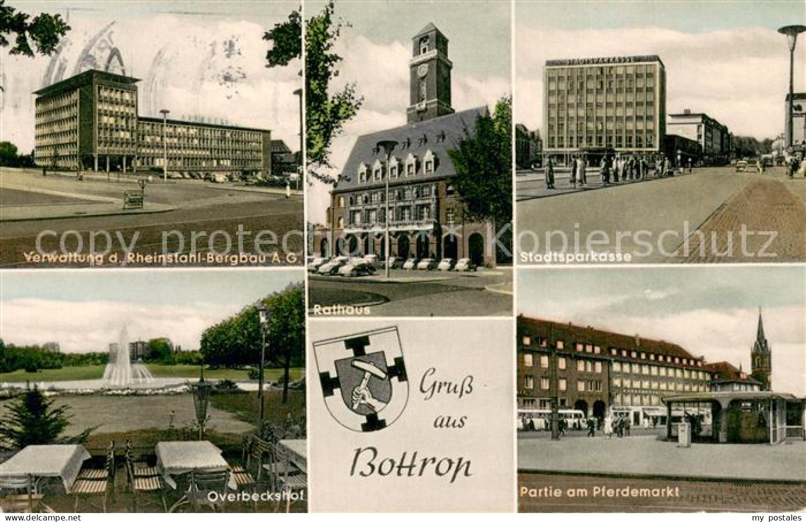 73777643 Bottrop Verwaltung Der Rheinstahl Bergbau AG Rathaus Stadtsparkasse Ove - Bottrop