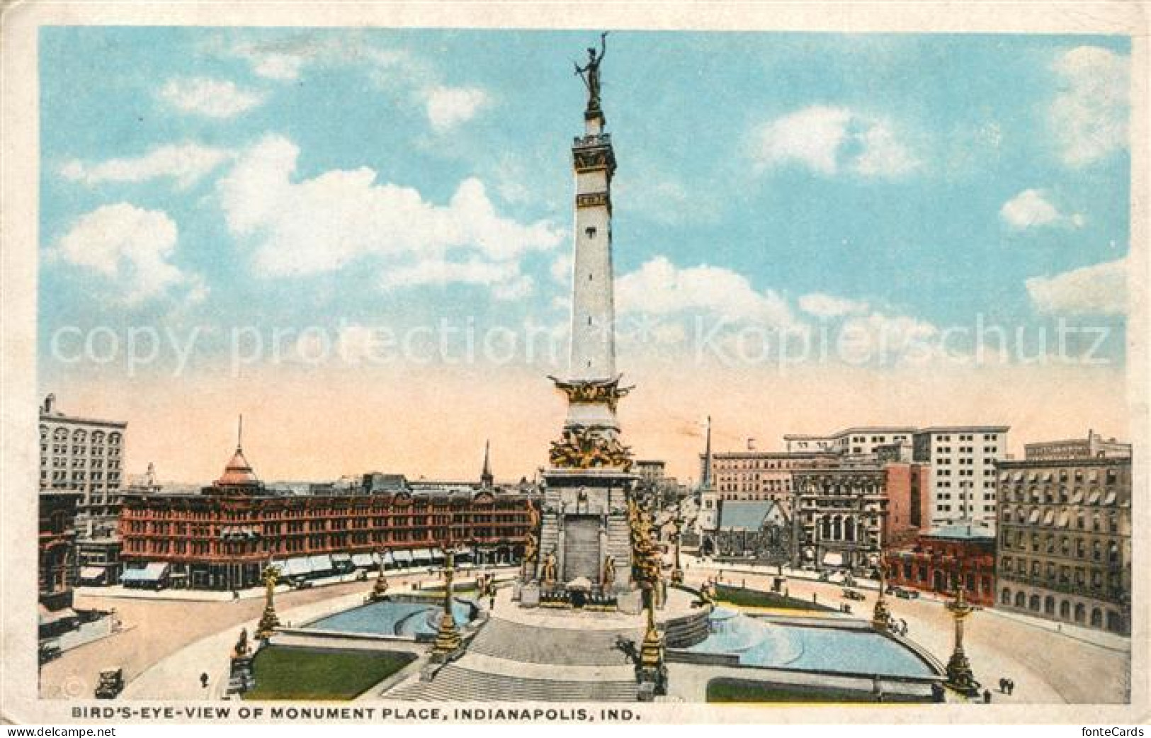 43193558 Indianapolis Birds Eye View Of Monument Place - Autres & Non Classés