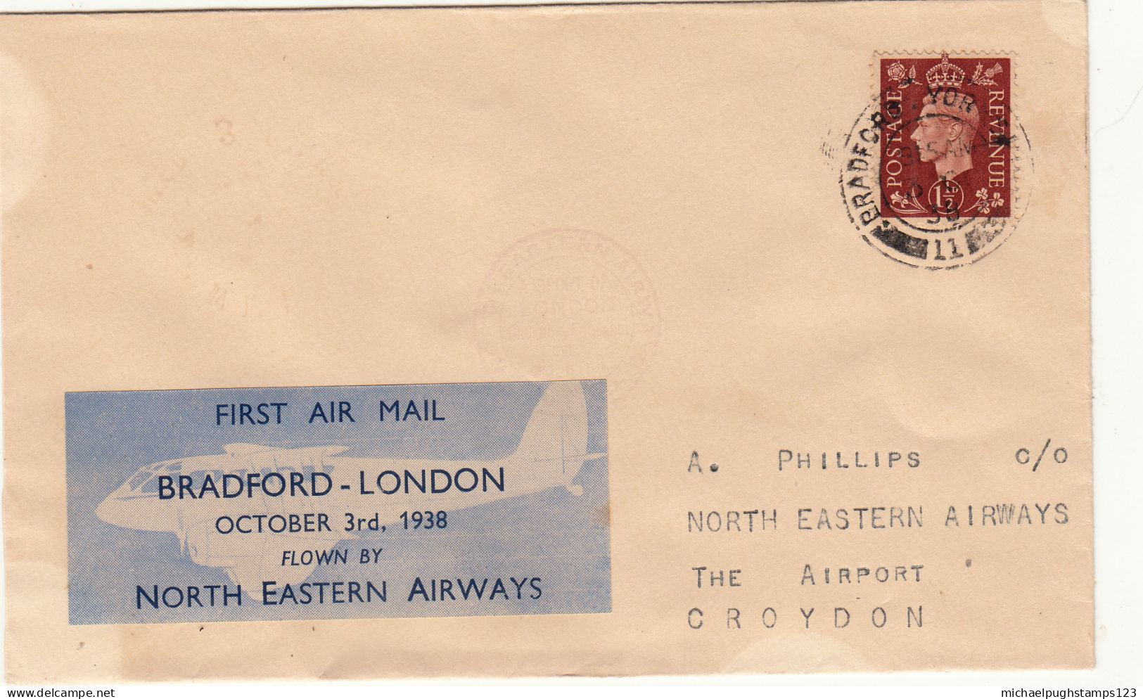 G.B. / Internal Airmails / North Eastern Airlines - Non Classés
