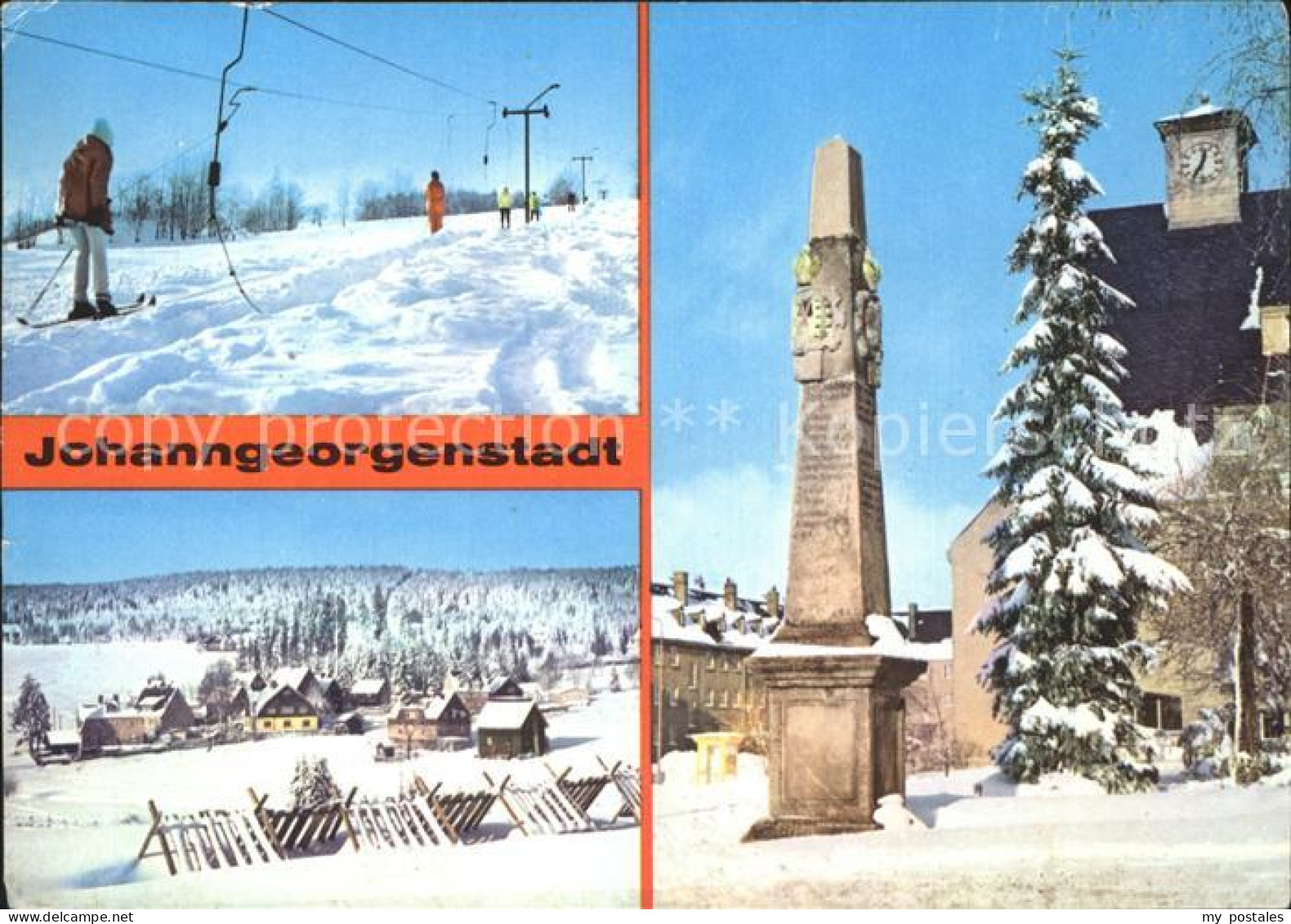 72373334 Johanngeorgenstadt Skilift Steinbach Postsaeule  Johanngeorgenstadt - Johanngeorgenstadt