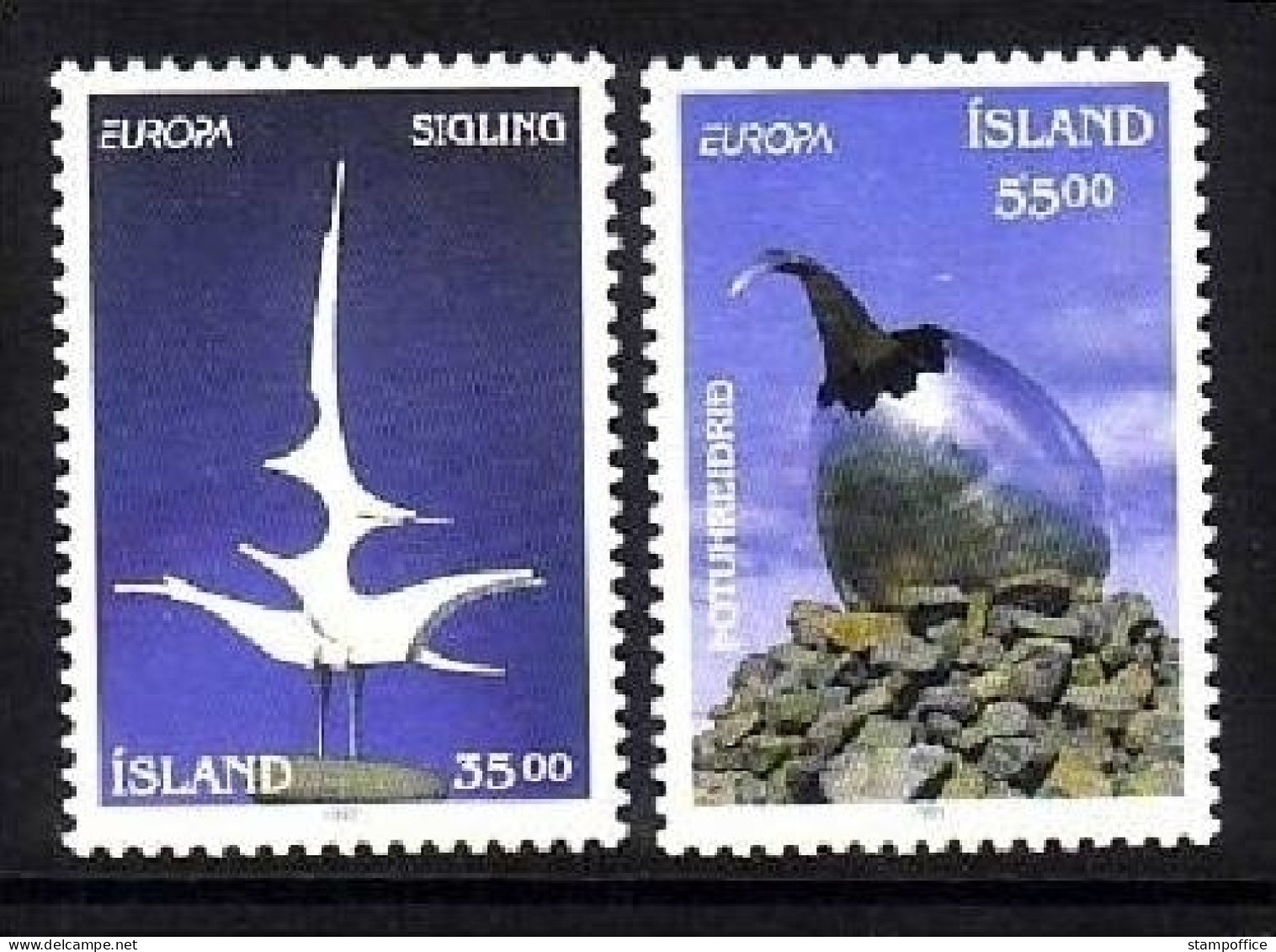 ISLAND MI-NR. 786-787 POSTFRISCH(MINT) EUROPA 1993 ZEITGENÖSSISCHE KUNST - 1993