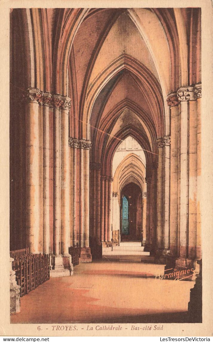 FRANCE - Troyes - Vue Sur Le Bas Côté-sud De La Cathédrale - Colorisé - Carte Postale Ancienne - Troyes