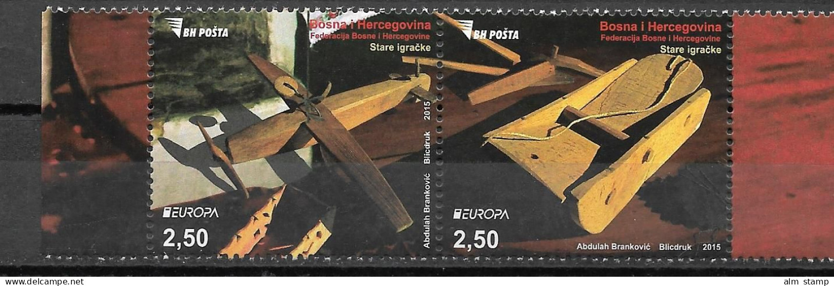 2015 Bosnien- Herzegowina  BOSNIA SARAJEVO  Mi. 664-5 **MNH   Europa  Historisches Spielzeug - 2015