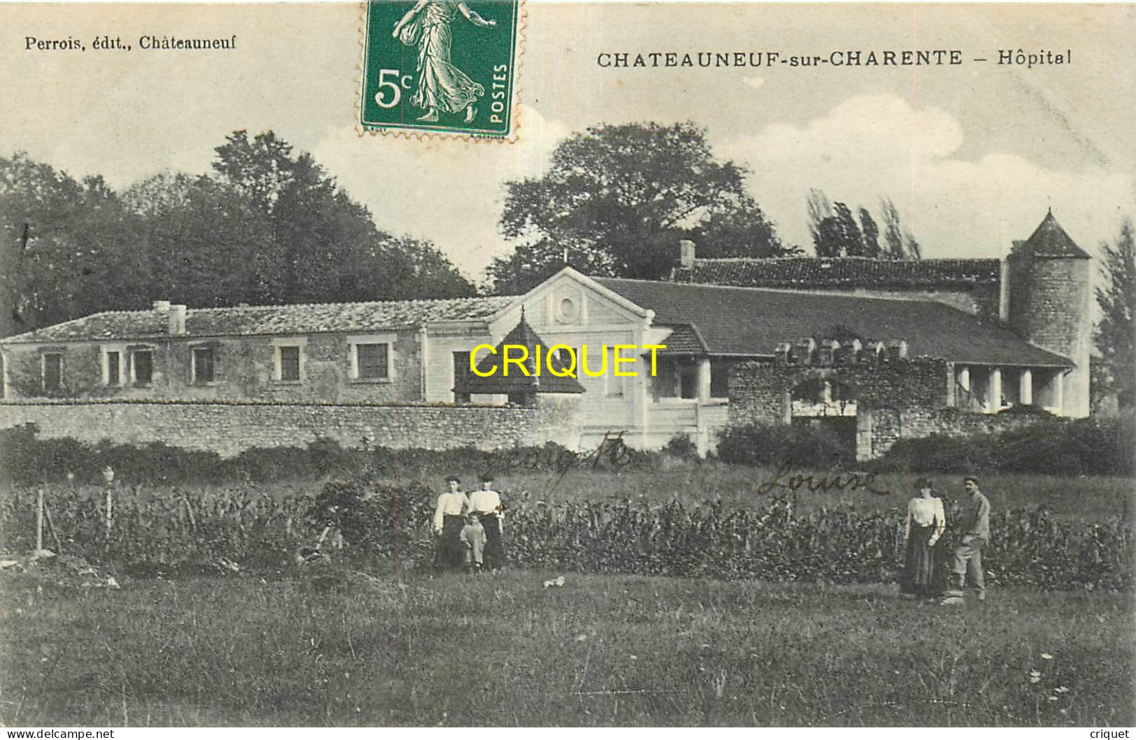 16 Chateauneuf Sur Charente, Hopital, Couples En Avant ..., Visuel Pas Courant - Chateauneuf Sur Charente