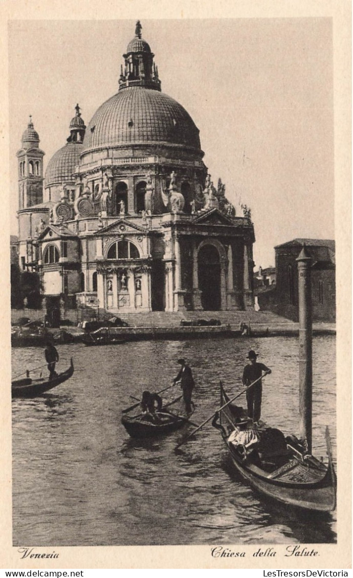 ITALIE - Venezia - Chiesa Della Salute - Vue Générale De L'église - Des Barques - Carte Postale Ancienne - Venezia (Venedig)