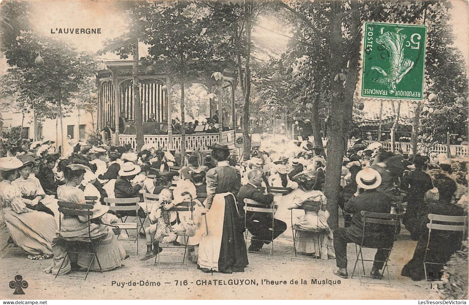 FRANCE - L'Auvergne - Puy De Dôme - Chatelguyon - L'heure De La Musique - Animé - Carte Postale Ancienne - Châtel-Guyon