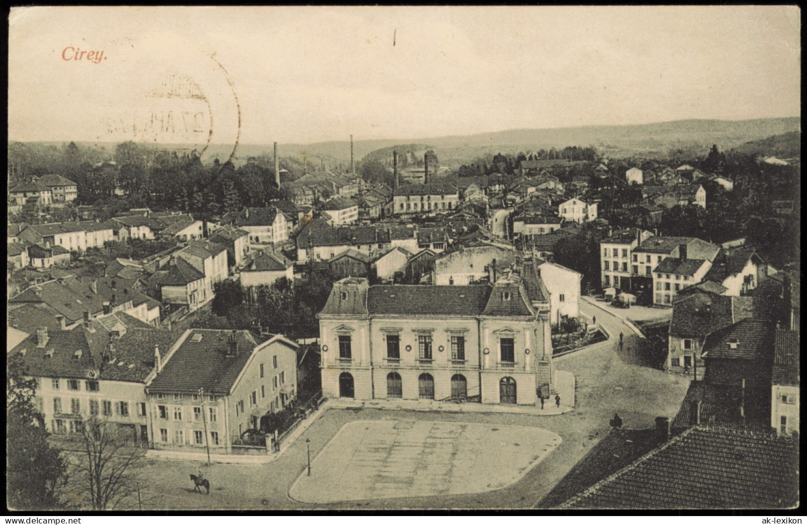 CPA Cirey-sur-Vezouze Stadt, Fabrik 1917  Gel. Feldpost-Blindstempel - Cirey Sur Vezouze