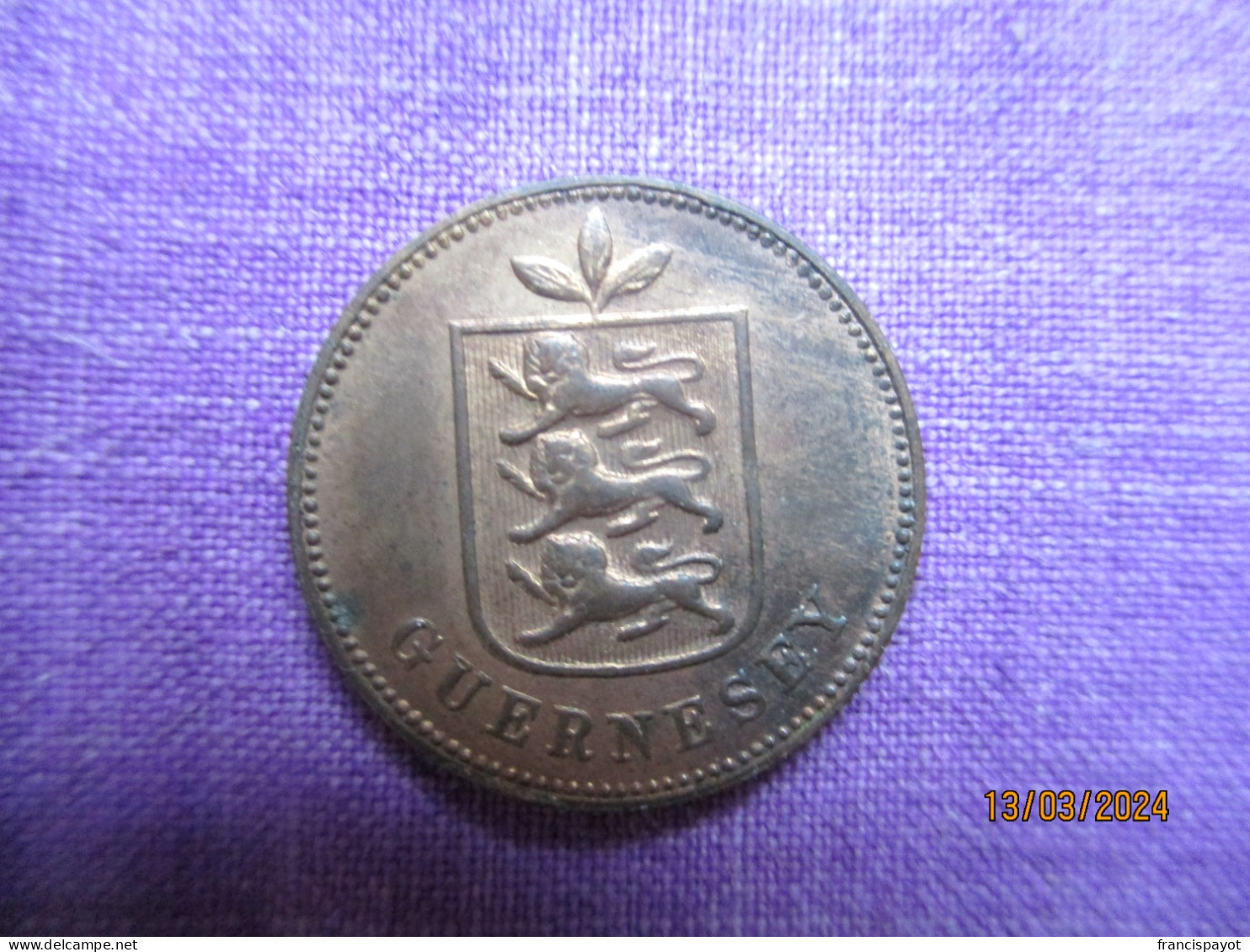 Guernsey: 1 Double 1889 - Guernsey