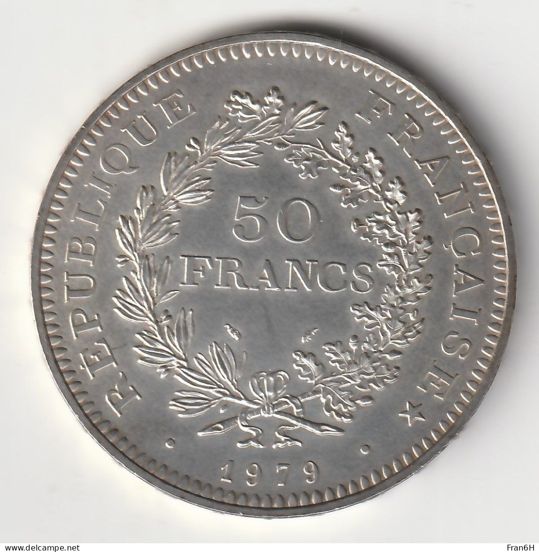 50 Francs Hercule Argent 1979 - Silver - - 50 Francs