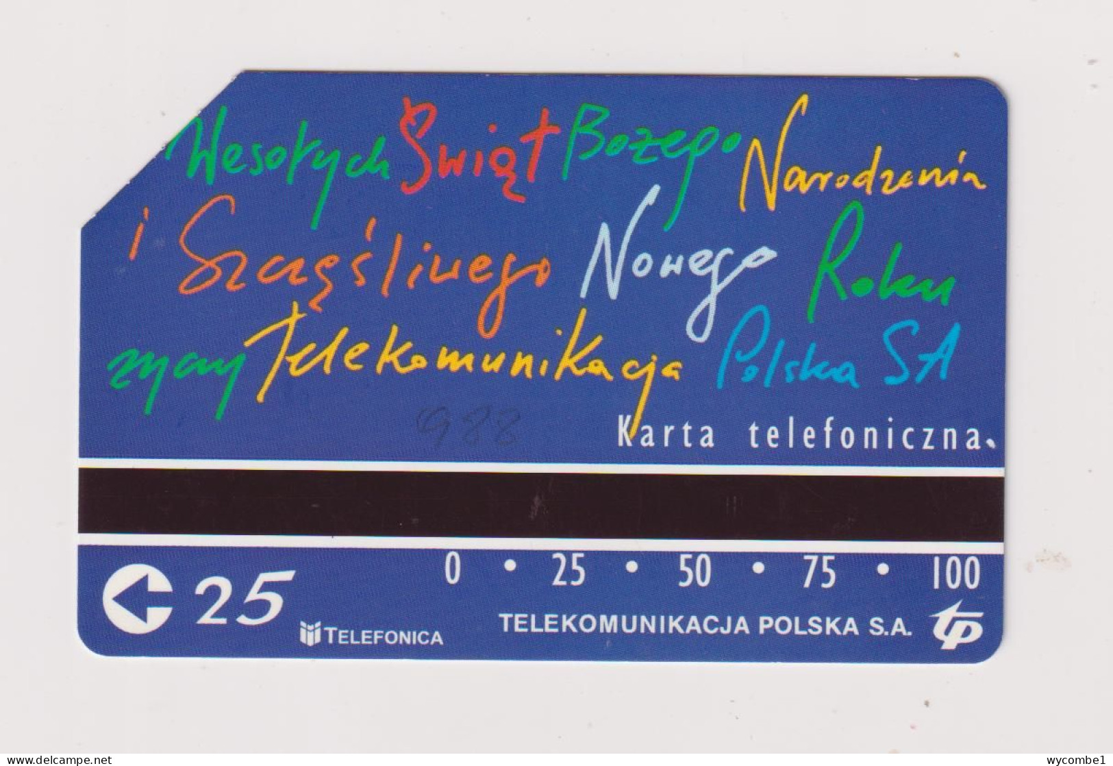 POLAND -  Christmas Urmet  Phonecard - Polonia
