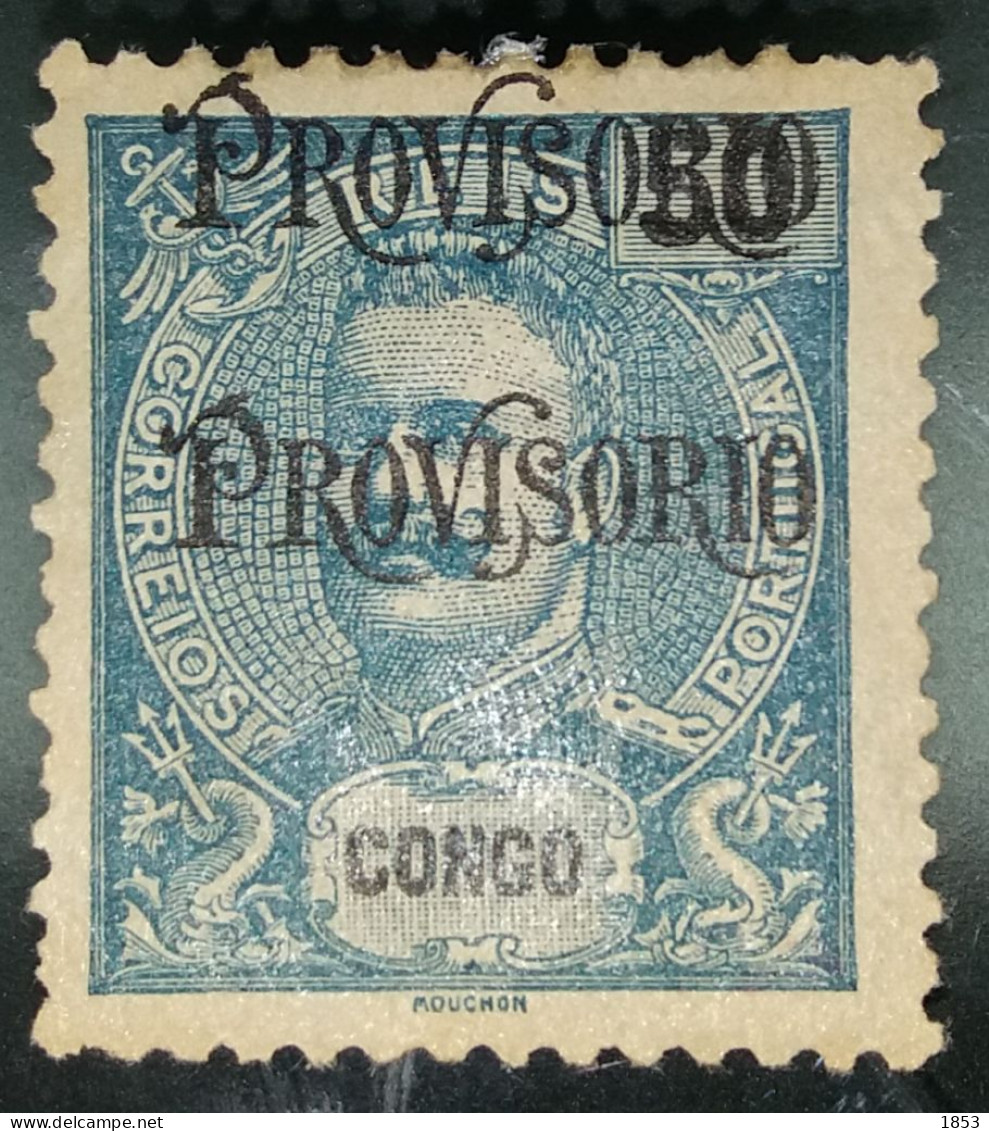 1902 - CONGO - D.CARLOS I - SOBRECARGA DUPLA " PROVISÓRIO " CE44b - Congo Portugais