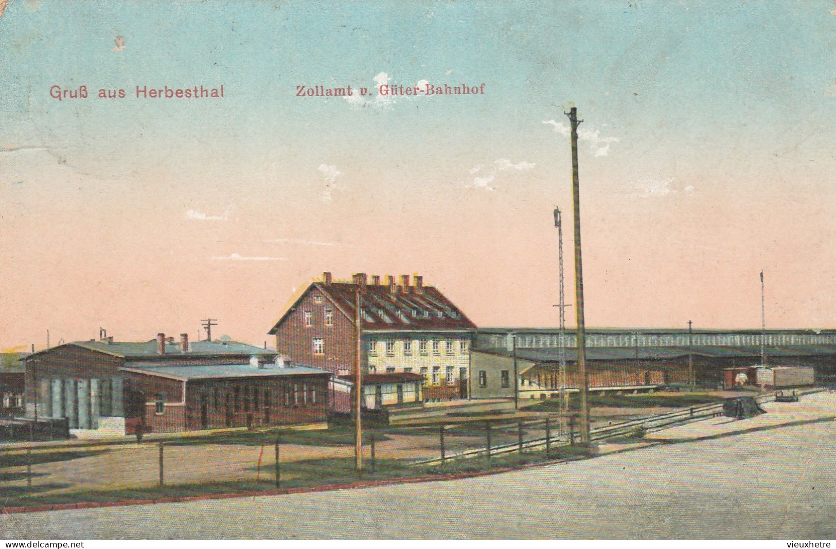 HERBESTHAL Gare Statie Bahnhof Zollamt - Plombières