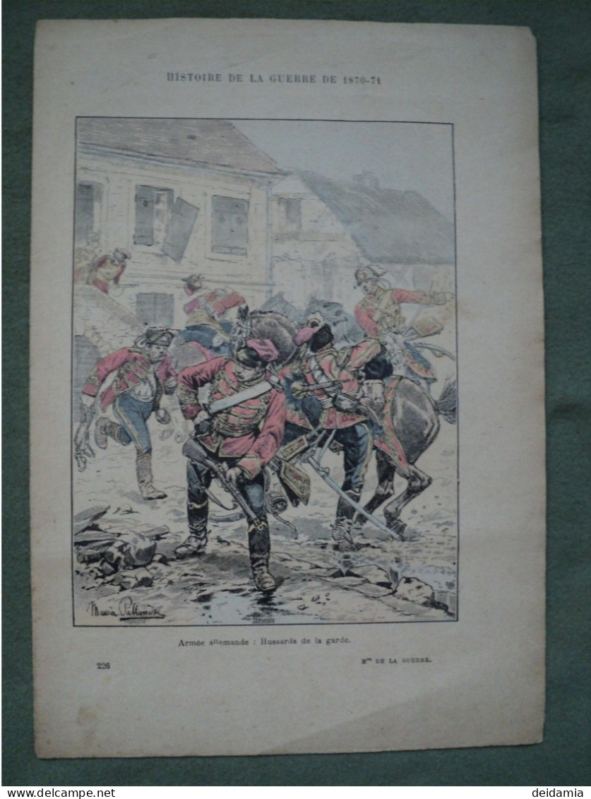 LOT DE 13 FASCICULES HISTOIRE DE GUERRE 1870 / 71. FIN XIX° ILLUSTRATIONS DE MAURICE PALLANDRES. N° 166 / 171 / 176 / 18