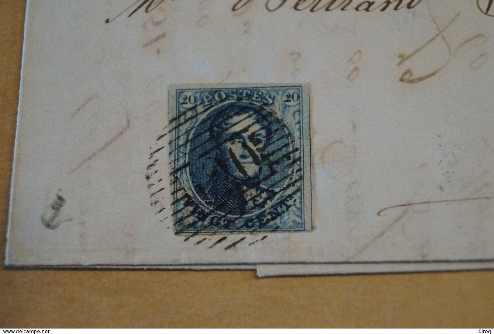 Bel Envoi,très Belle Oblitération Poste,belle Marge,Châtelineau Et Tournai 1851 - 1849-1850 Medallions (3/5)