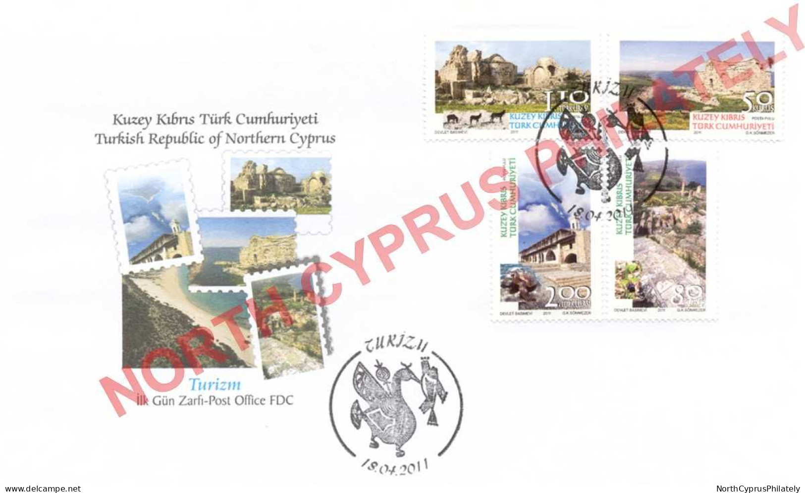 2011 TURKISH CYPRUS ZYPERN CIPRO CHYPRE "Complete Year Set of FDC's" FDC